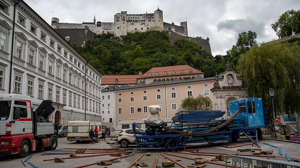 Aufbau Rupertikirtag 2021