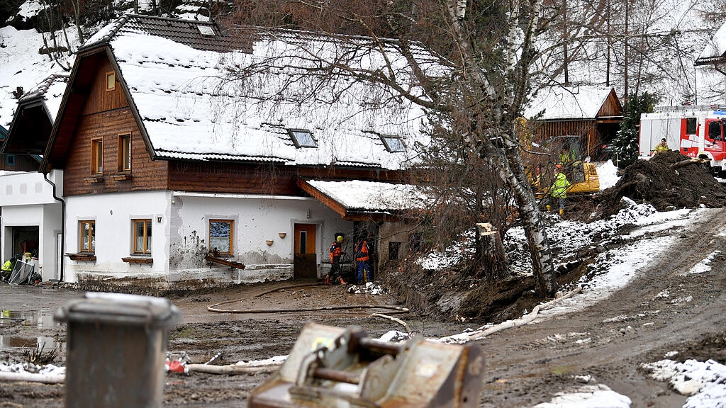 Muhr, Lungau, Unwetter, Aufr\u00e4umarbeiten