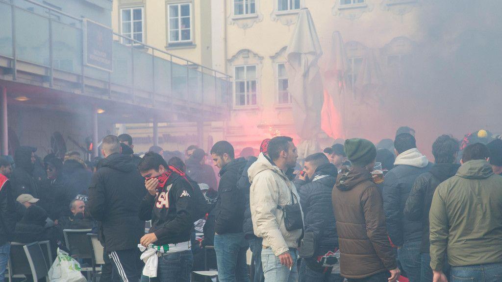 Nizza-Fans sorgen für Polizeieinsatz I