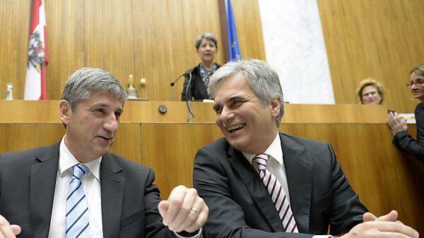 Faymann und Spindelegger wieder unter Beschuss