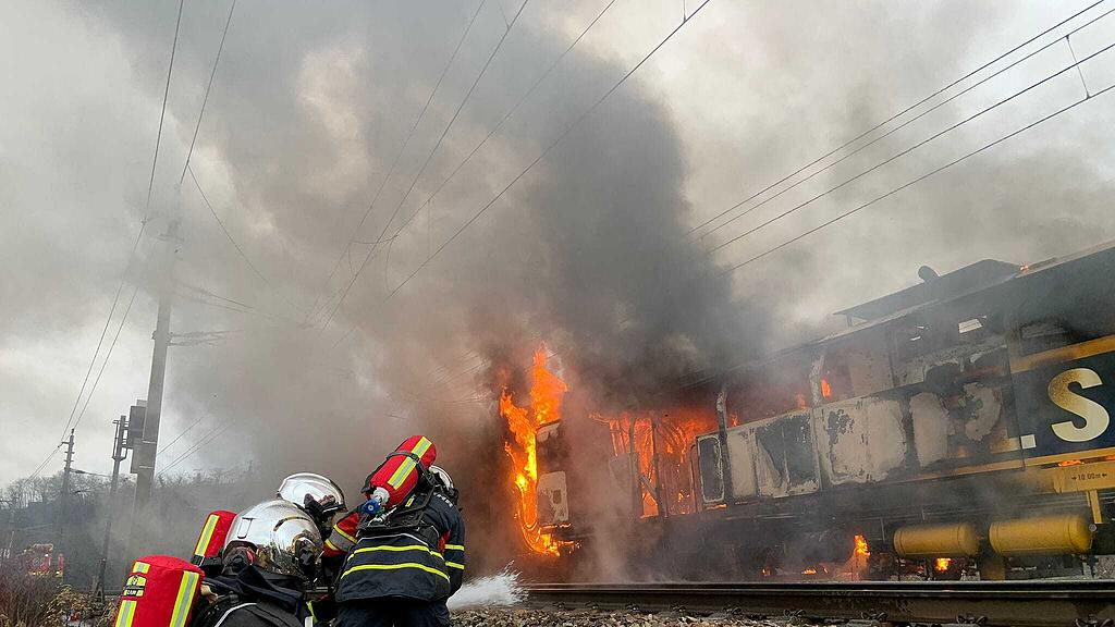 Brand an Westbahnstrecke