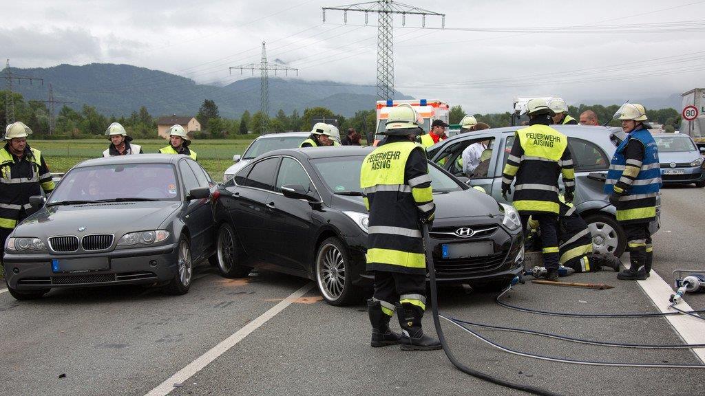 Unfall mit Polizeiauto