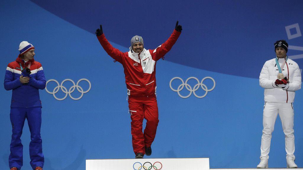 Zweites Olympia-Gold für Hirscher: Siegerehrung