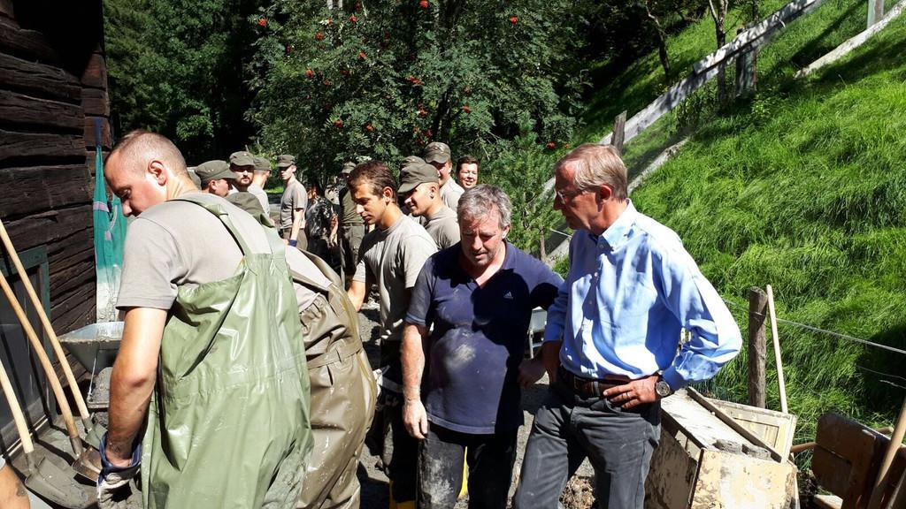 Haslauer zum Lokalaugenschein in Großarl