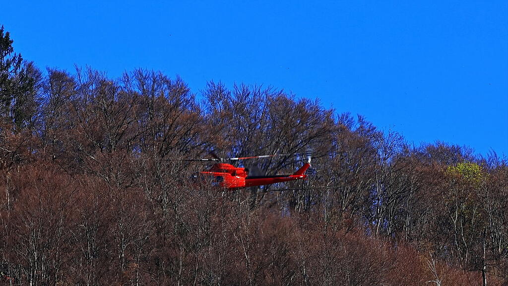Hubschrauber am Kapuzinerberg
