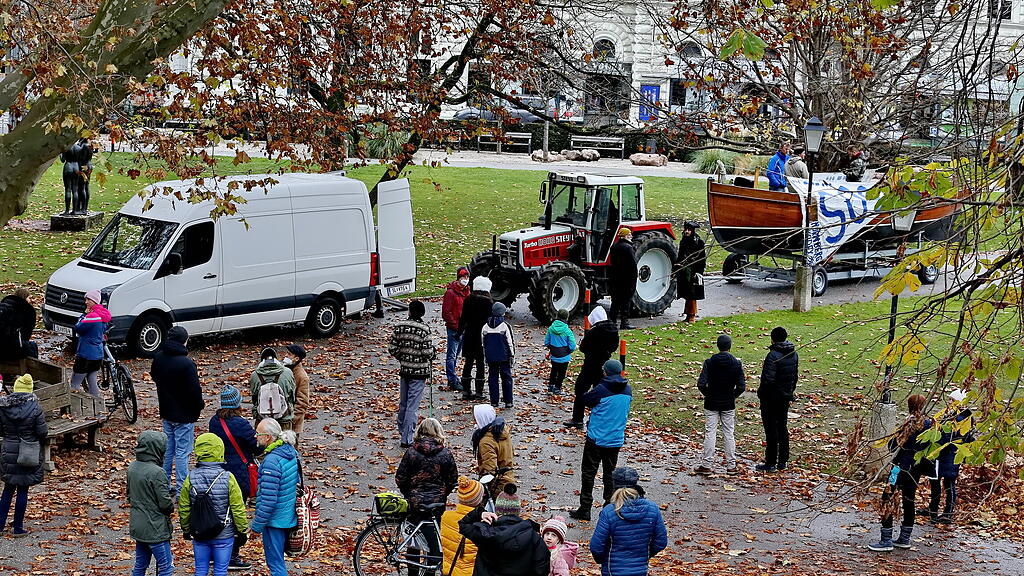 Corona-Demo Stadt Salzburg
