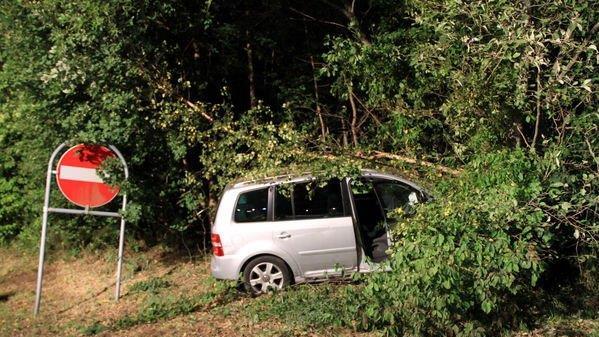 Bilder vom Crash in Anthering