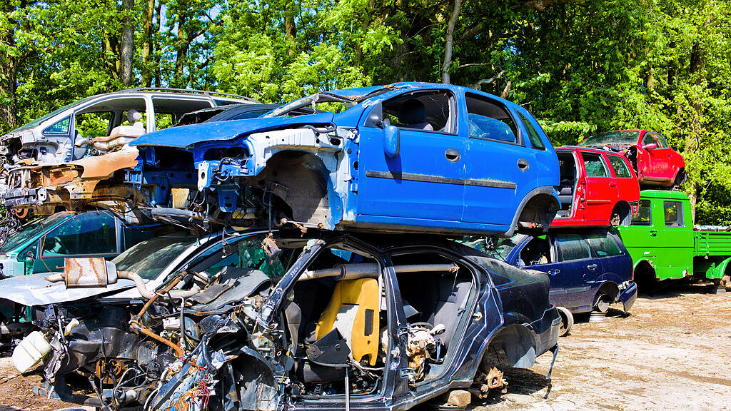 Auto, Wrack, Schrottplatz, SB