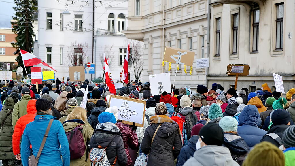 Corona-Demo in Salzburg