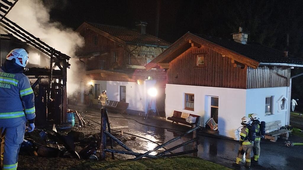 Stallbrand in Bramberg