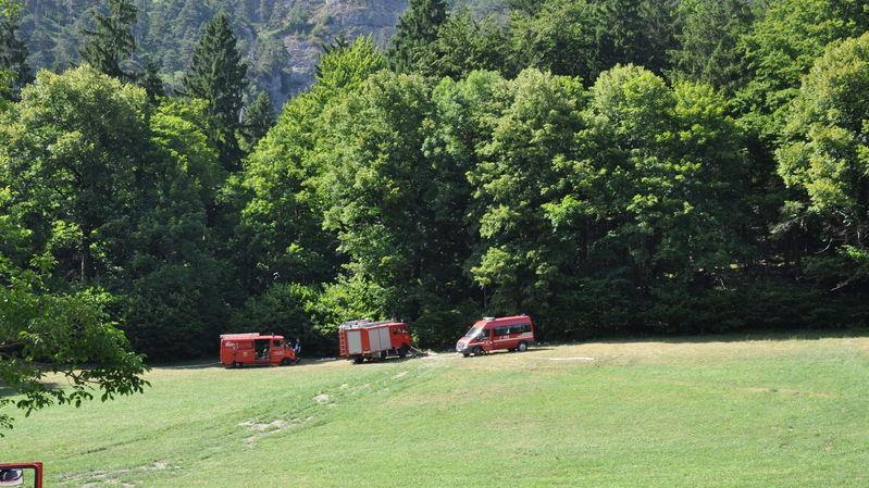 Löscharbeiten am Thumsee, Tag 2