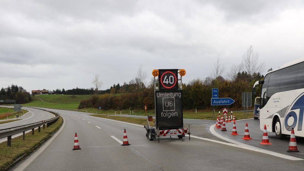 Sturm sorgt für Sperre der A8