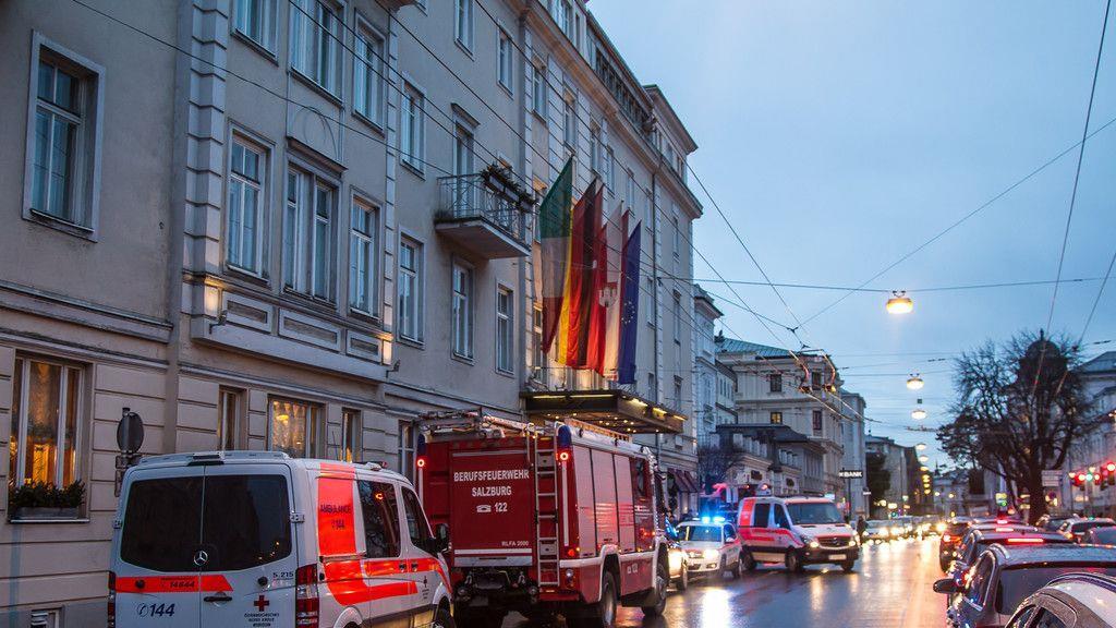 Brand im Hotel Sacher