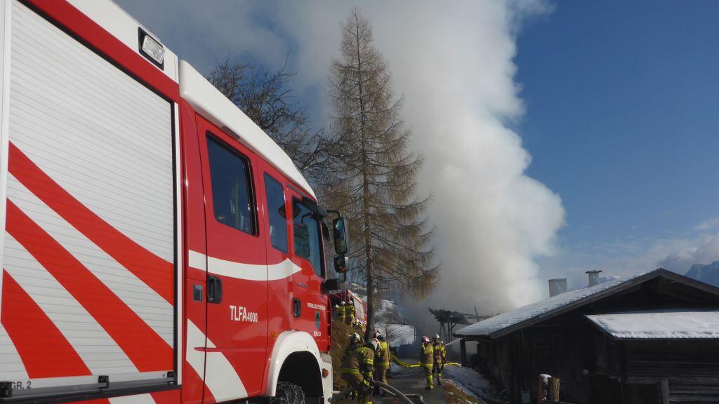 Taxenbach, Bauernhof, Stall, Brand