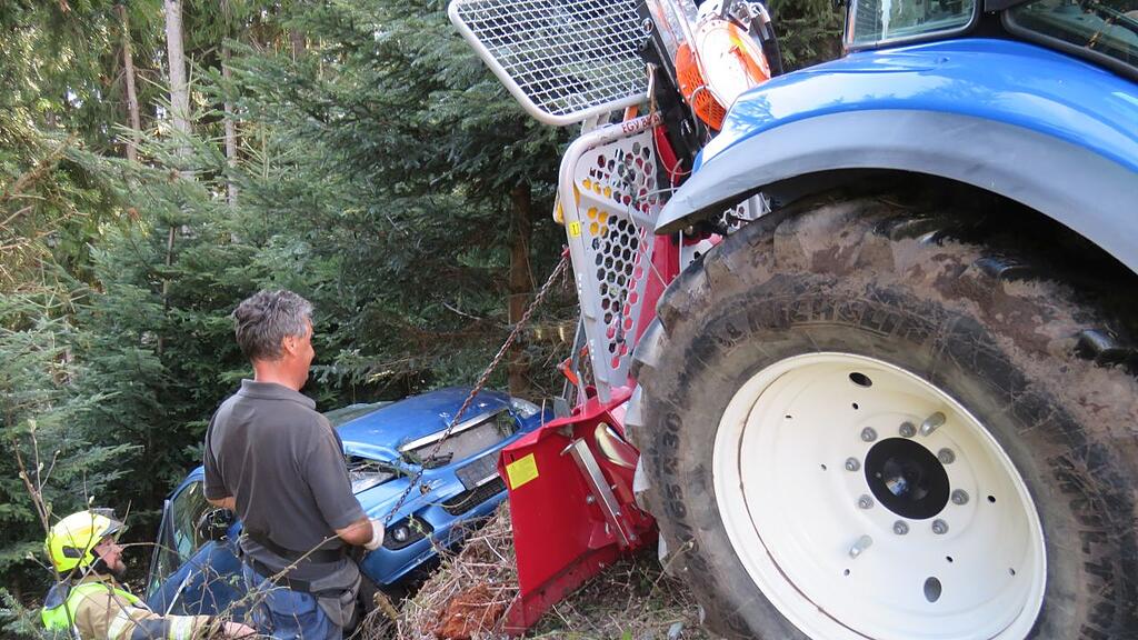 Auto-Absturz in Pfarrwerfen
