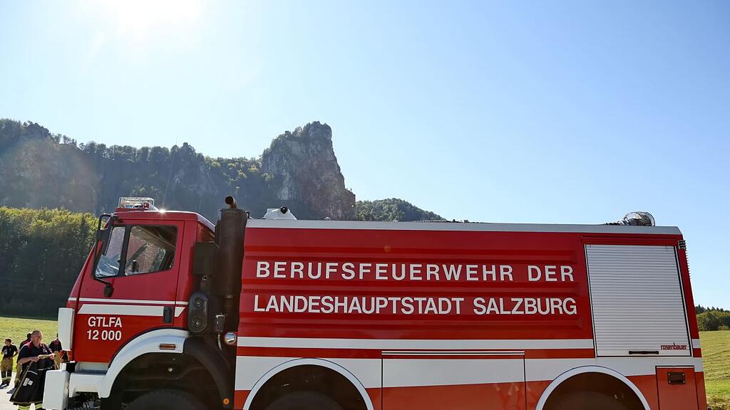 Waldbrand-Übung in Koppl und am Nockstein