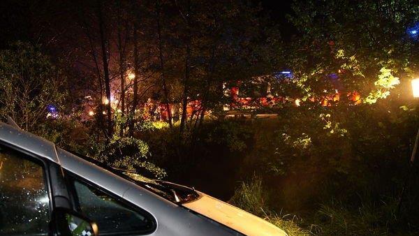 Bilder der Unfallstelle in Nußdorf