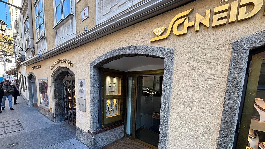 Einbruch bei Juwelier Schneider in Salzburger Altstadt