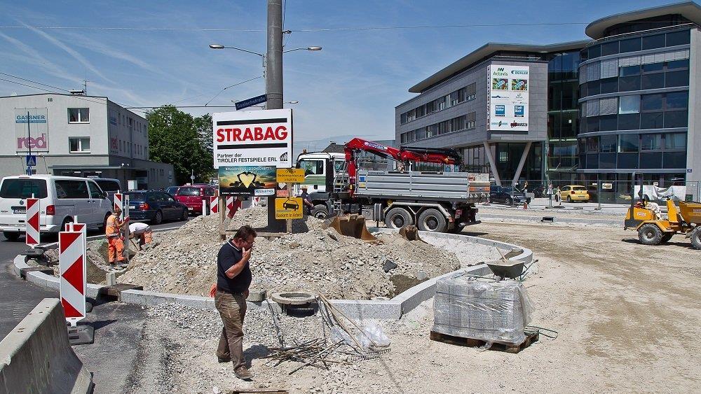 Bauarbeiten in Münchner Bundesstraße
