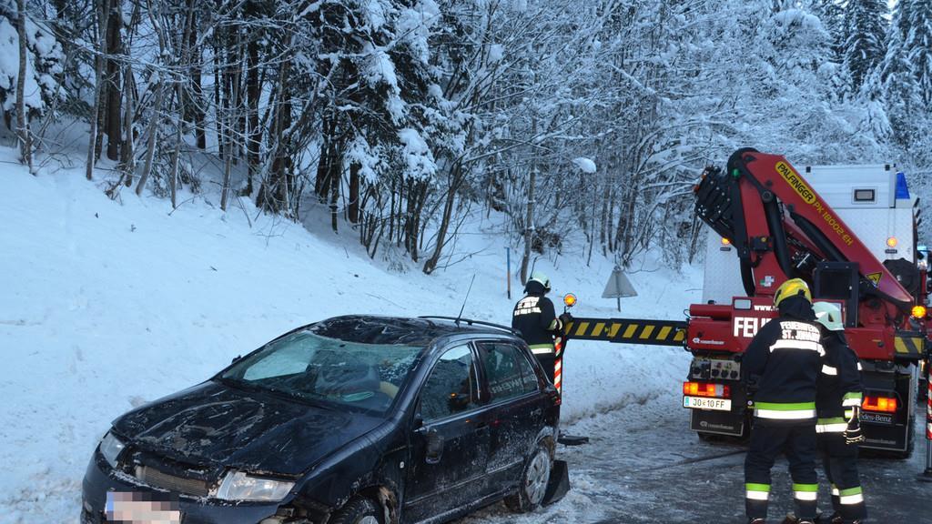 Unfall auf der B163