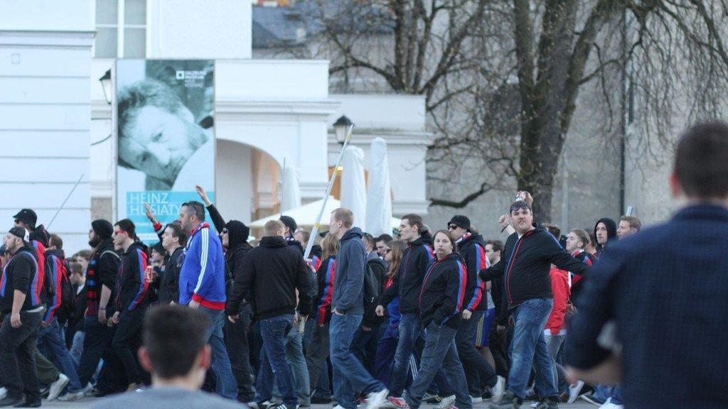 Baseler Fans in der Stadt