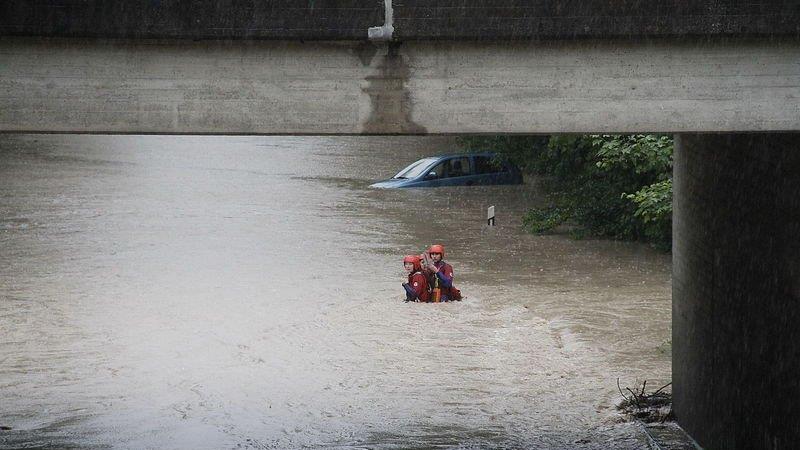 Hochwasser in Freilassing