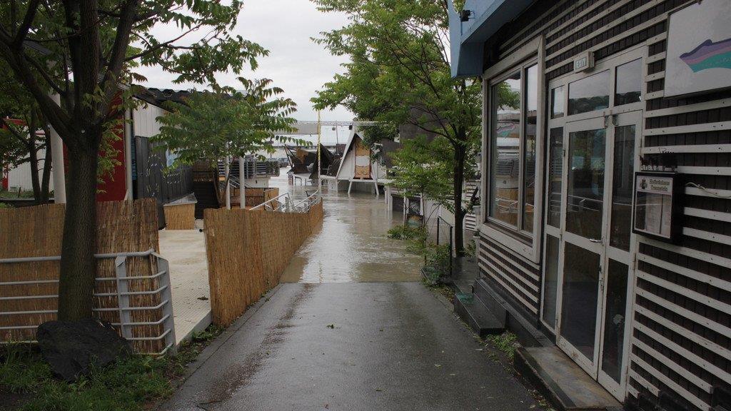 Hochwasser in Wien (Copa Cagrana)