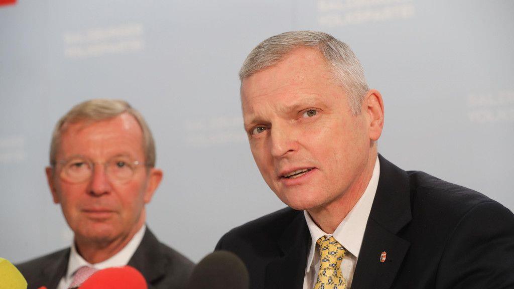 Rücktritt von Hans Mayr: Bilder der ÖVP-Pressekonferenz