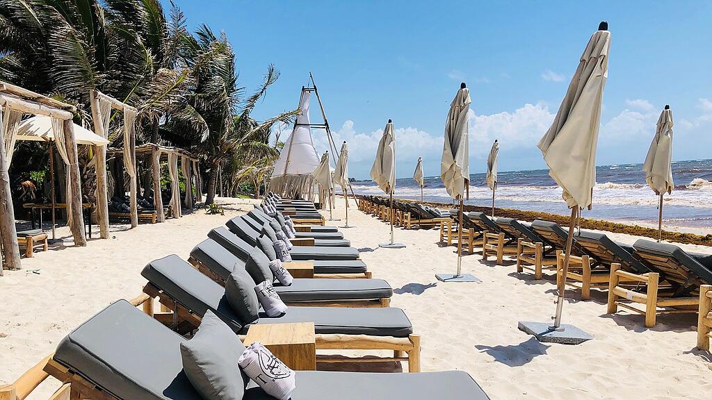 Algen, Strand Mexiko, Tulum