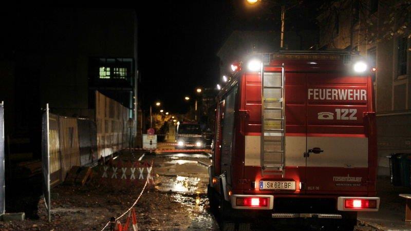 Bilder vom Wasserrohrbruch