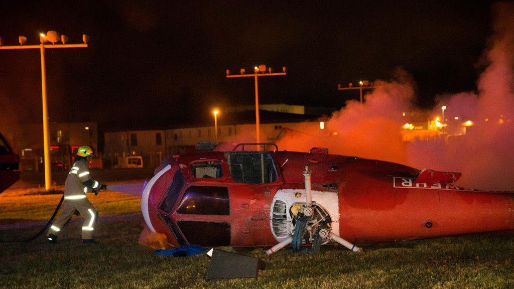 Notfallübung am Salzburger Flughafen