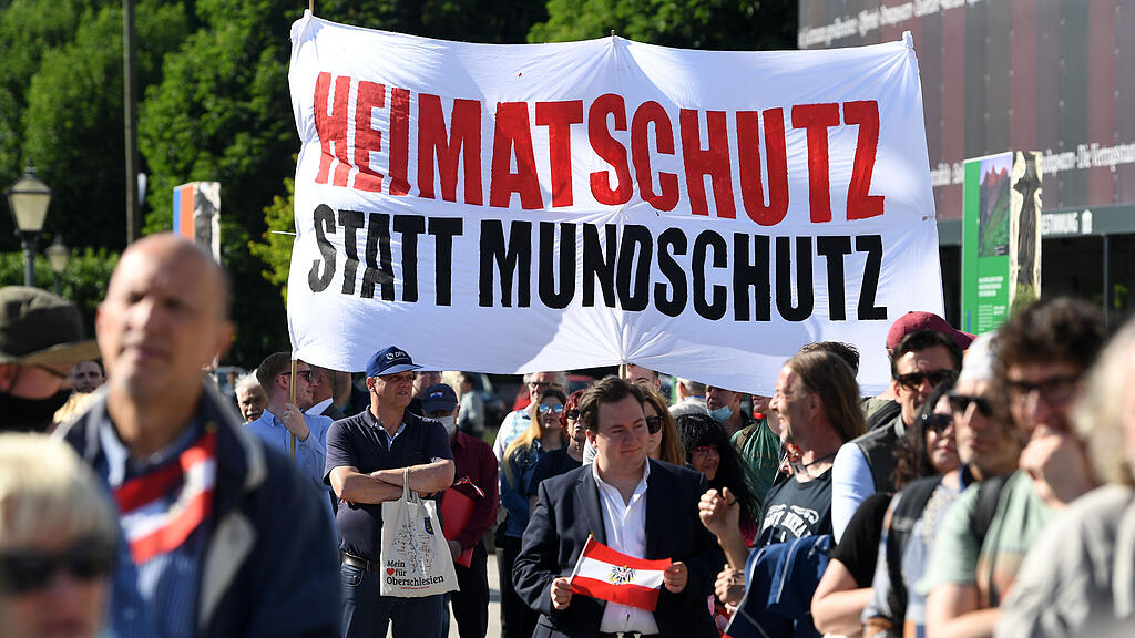 FPÖ Demo, Corona