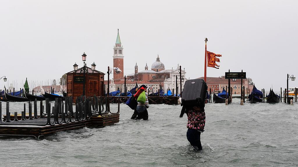 Mit schweren Überschwemmungen hat Venedig derzeit zu kämpfen.
