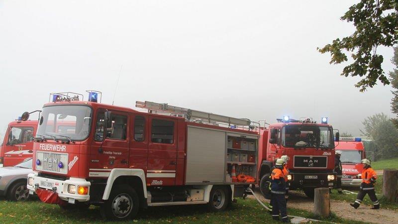 Großbrand in Piding