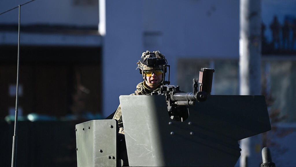 Ukrainische Soldaten in Kiew