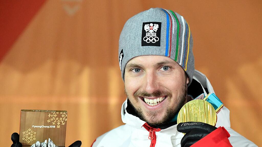 Hirscher erhielt am Sonntag die zweite Goldmedaille.