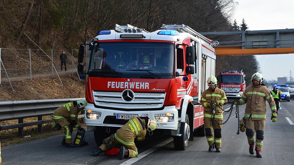 Unfall auf A10 bei Hallein