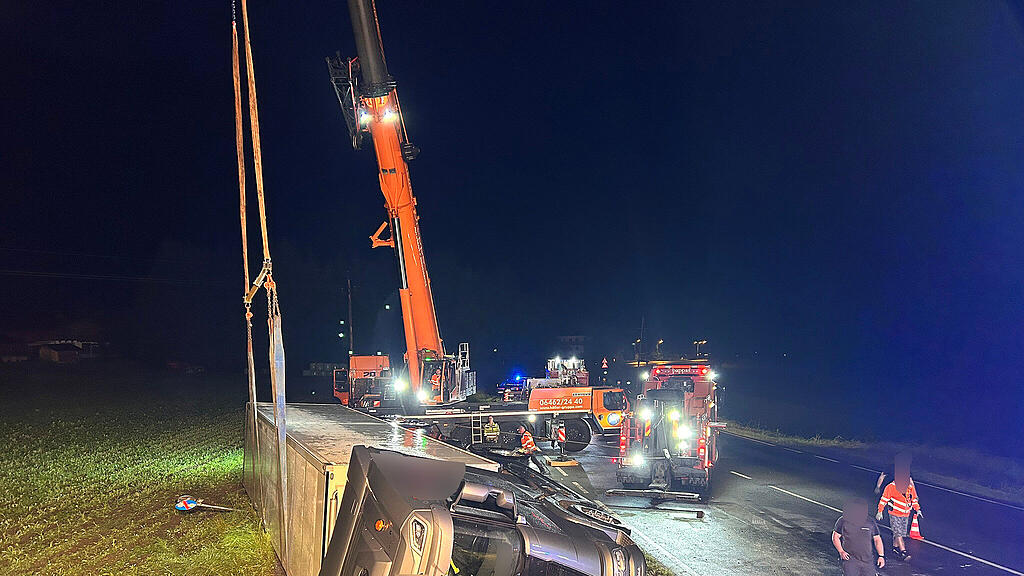 Lkw-Unfall in Saalfelden