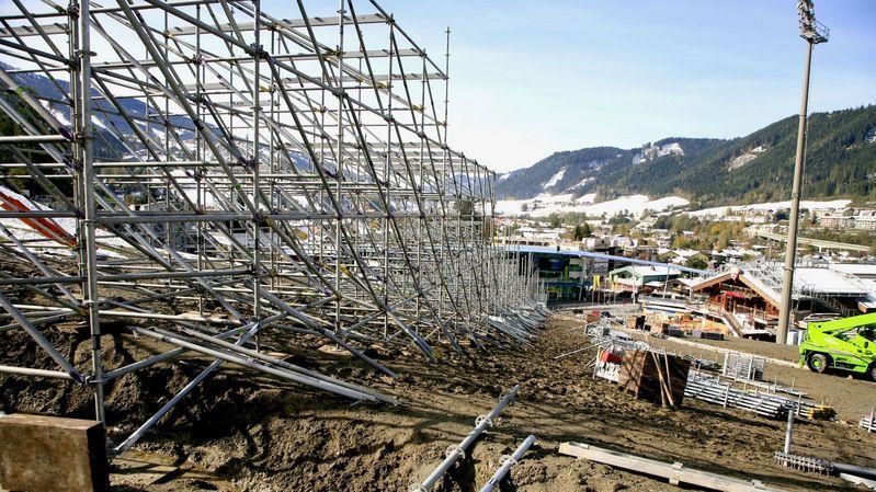 Aufbau in Schladming
