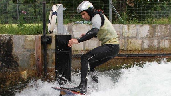 Surfen am Almkanal