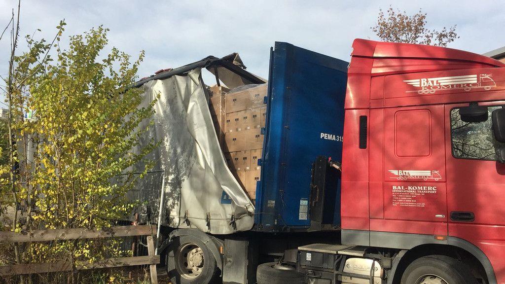 Lkw-Unfall in Guggenmoosstraße