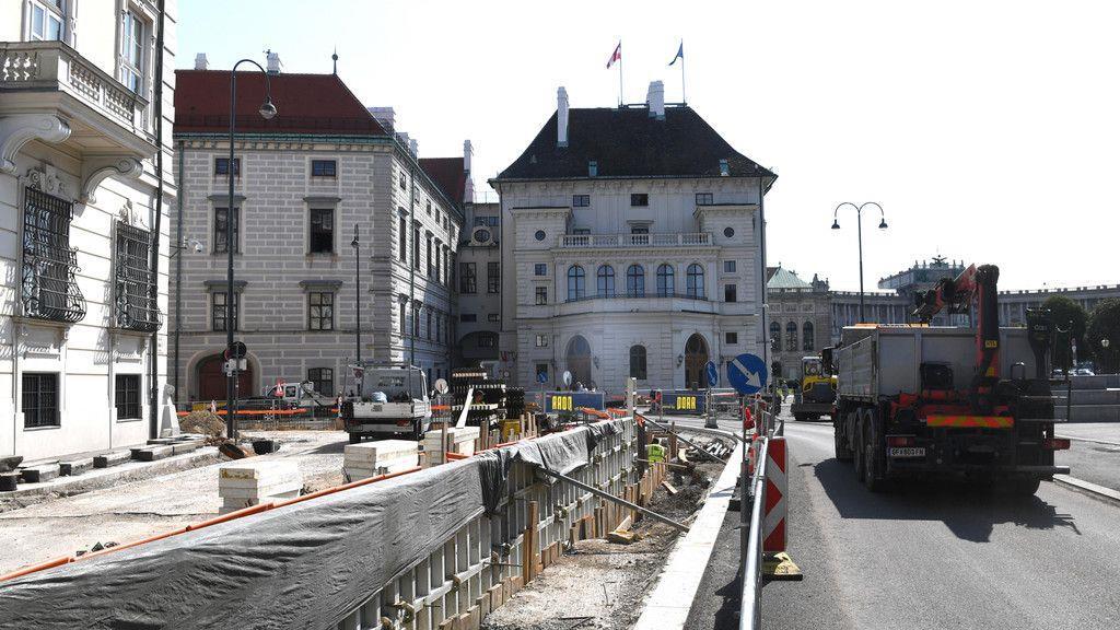 Baustelle vor Bundeskanzleramt gestoppt