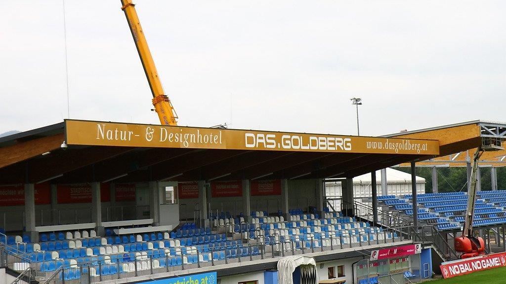Das-Goldberg Stadion im Umbau