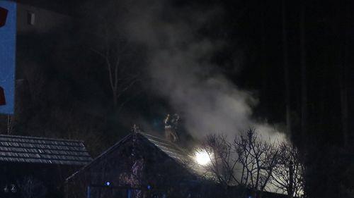 Mariapfarr: Nebengebäude in Vollbrand