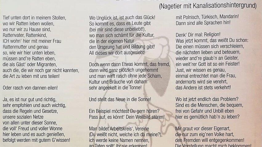 Ratten-Gedicht, FPÖ Braunau, Twitter
