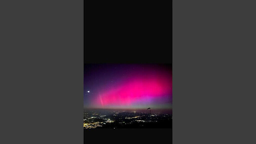 Userbilder: Polarlichter \u00fcber Salzburg