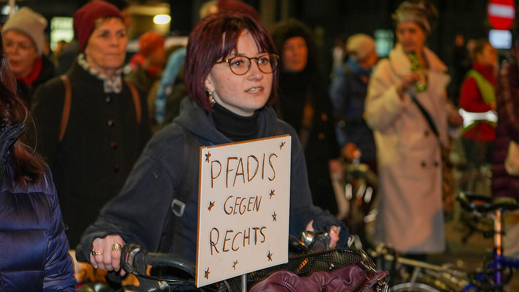 "Demo gegen Rechts" in Salzburg-Stadt