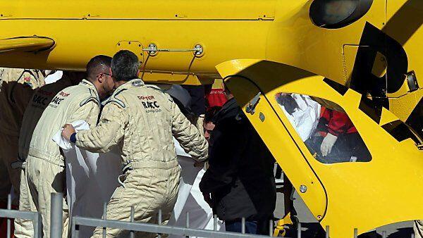 Alonso wurde nach dem Unfall ins Krankenhaus geflogen
