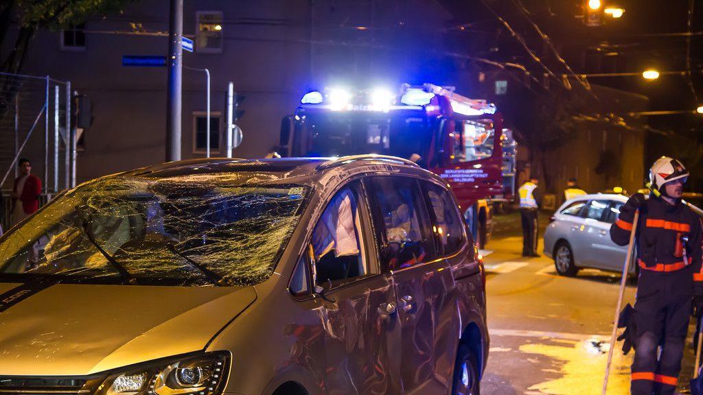 Pkw-Überschlag in der Stadt Salzburg