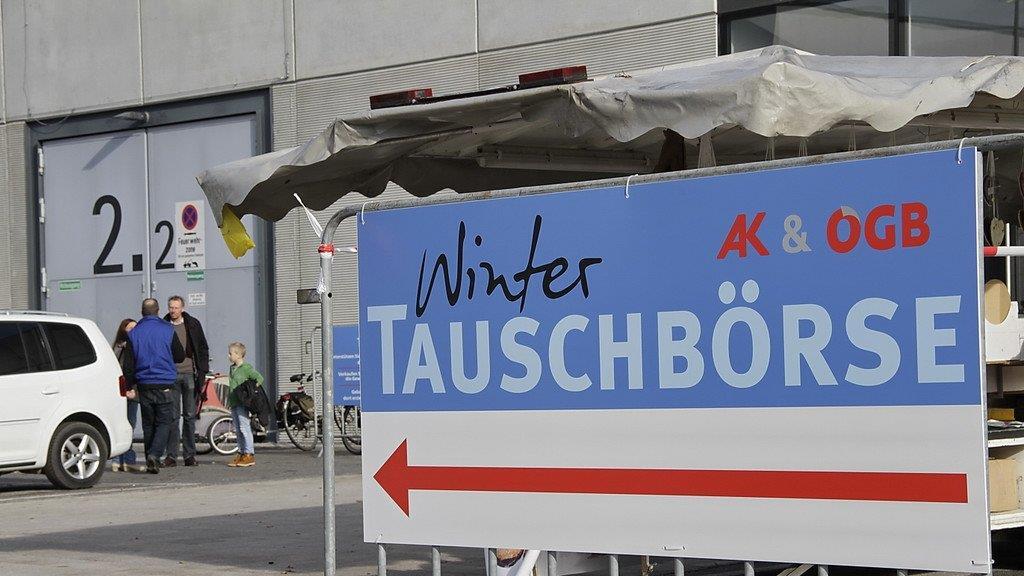 Hektisches Treiben bei der Wintertauschbörse